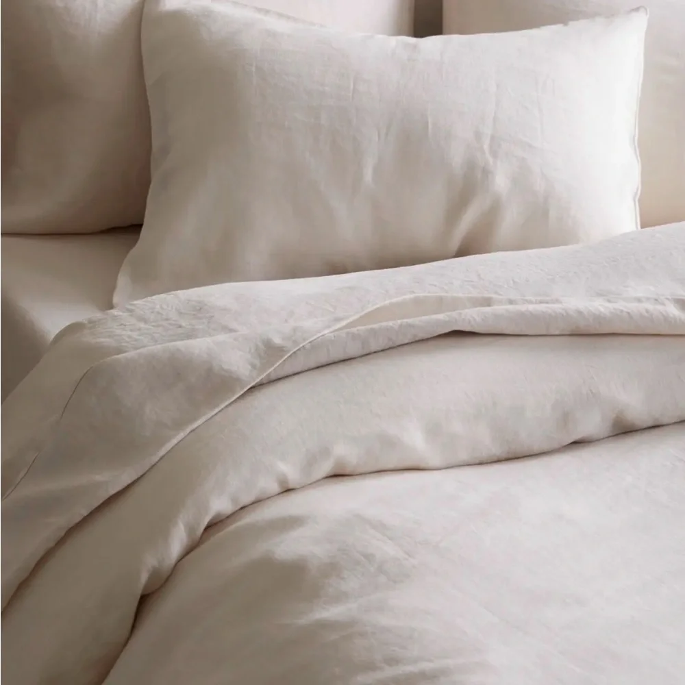 QUINCE European Linen Duvet Cover King/Cal King Sand